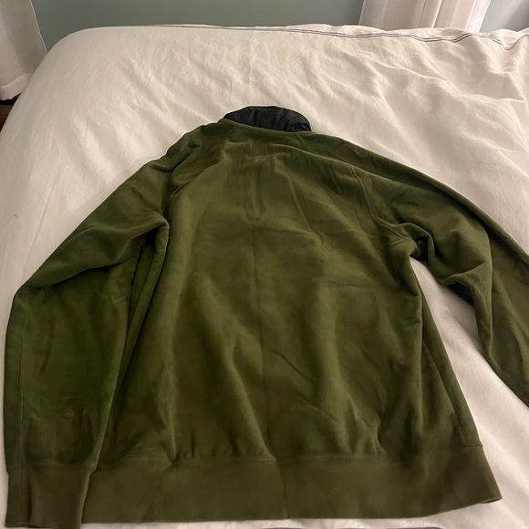 Nike Green Fleece Quarter Zip Sweater - Picture 3 of 3